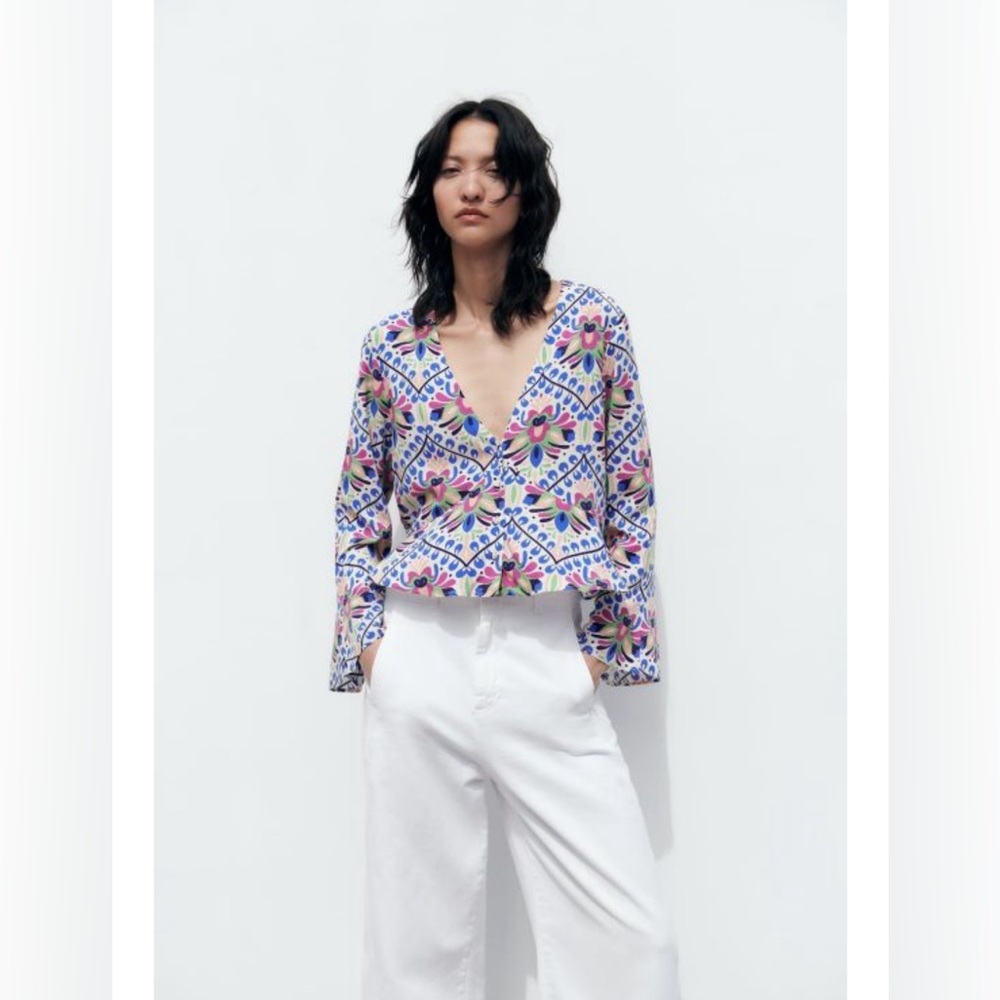 BELL SLEEVE PRINTED SHIRT LI MULTICOLORED
REF. 3095/212